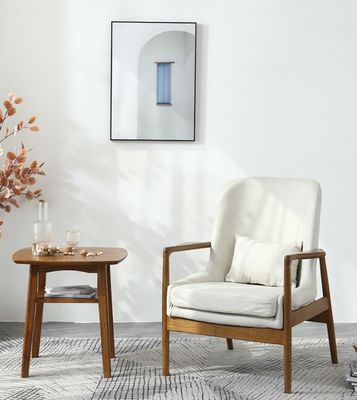Silla de sofá único tapizado de madera gris/verde para muebles de sala de estar modernos