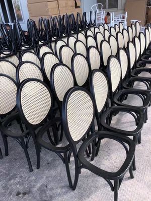 Recepción de bodas antiguas Banquete sillas de eventos francesas silla de rotín de época para el comedor