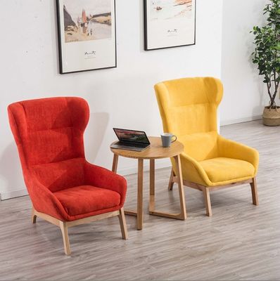 65cm*52cm*93cm Silla moderna con seguridad y piernas de madera sólida en rojo/amarillo/verde/azul/blanco/café/gris/rosa