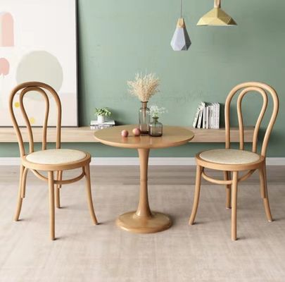 Silla de restaurante de madera hecha a mano con tamaño personalizado y colores originales