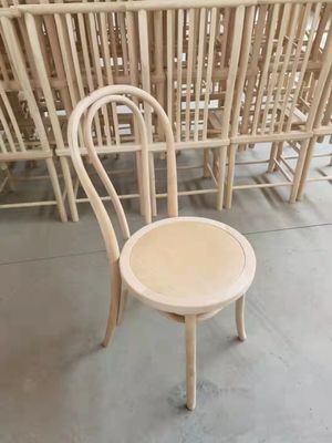 Silla de restaurante de madera hecha a mano con tamaño personalizado y colores originales