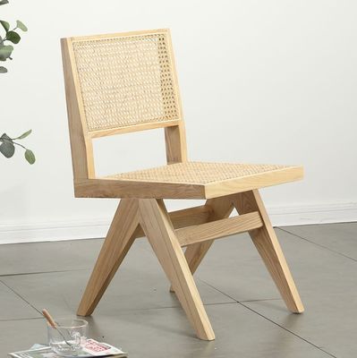 Muebles de restaurantes nórdicos antiguos Silla de comedor de madera maciza con Hotel Rattan/Vicker y buen diseño
