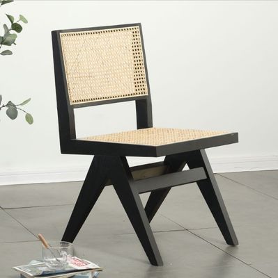 Muebles de restaurantes nórdicos antiguos Silla de comedor de madera maciza con Hotel Rattan/Vicker y buen diseño