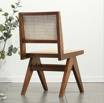 Muebles de restaurantes nórdicos antiguos Silla de comedor de madera maciza con Hotel Rattan/Vicker y buen diseño