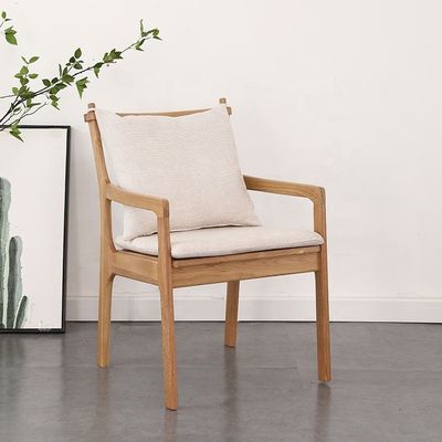 Sillón con estilo y confort de madera sólida de roble nórdico silla de sofá silla de sofá