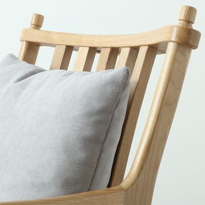 Sillón con estilo y confort de madera sólida de roble nórdico silla de sofá silla de sofá