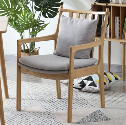 Sillón con estilo y confort de madera sólida de roble nórdico silla de sofá silla de sofá