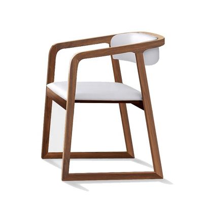 Fin Luxury All Solid Wood silla redonda para hogares modernos ocio sala de estar restaurante comedor en el hogar muebles generales