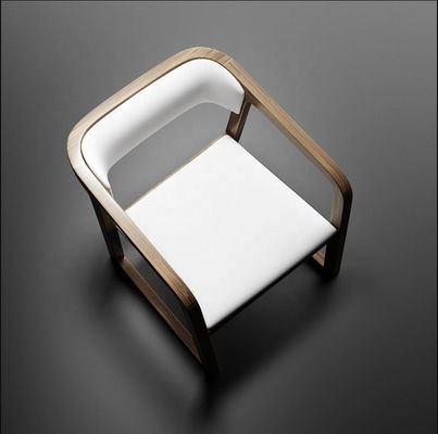 Fin Luxury All Solid Wood silla redonda para hogares modernos ocio sala de estar restaurante comedor en el hogar muebles generales