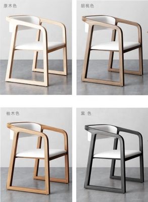 Fin Luxury All Solid Wood silla redonda para hogares modernos ocio sala de estar restaurante comedor en el hogar muebles generales