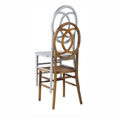 Sillas de boda de madera maciza sillas de banquete apilables para eventos de estilo nórdico y durabilidad