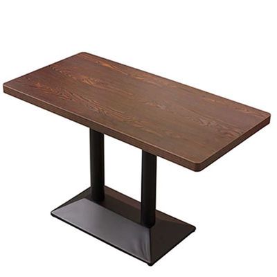 Mesa de comedor de madera en diseño moderno para muebles de restaurante de color personalizado