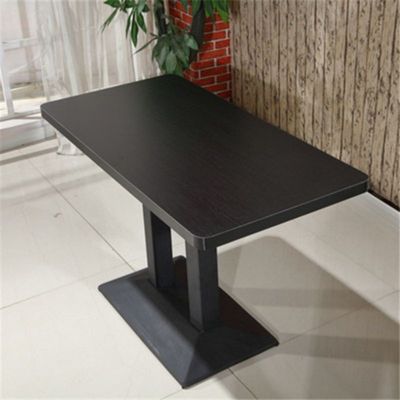 Mesa de comedor de madera en diseño moderno para muebles de restaurante de color personalizado