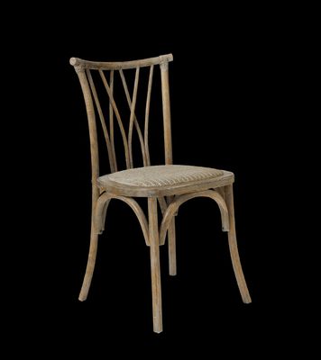 Silla de madera de estilo Vintage X Cross Back para hotel, boda, evento, restaurante, banquete, comedor, silla de boda anticuada y apilada
