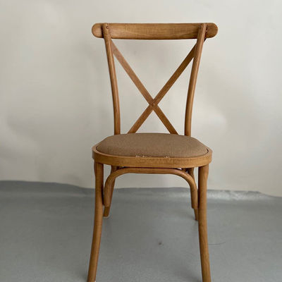 Apartamento Envasado de correos nórdico moderno de espalda cruzada silla de comedor de metal con diseño nórdico