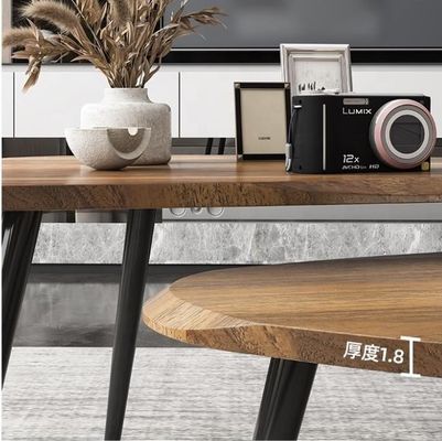 Muebles para salones pequeños de mesa de café de madera moderna nórdica Funcional y duradero