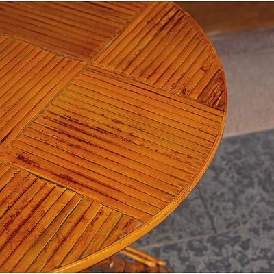 Mesa plegable de bambú de tamaño adulto para muebles y ocio al aire libre