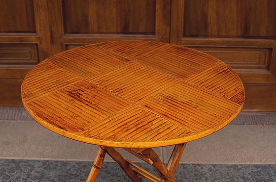 Mesa plegable de bambú de tamaño adulto para muebles y ocio al aire libre
