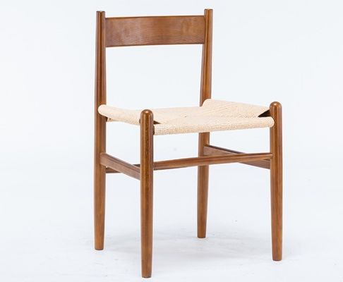 Muebles de comedor de madera nórdica silla de comedor de ratán para necesidades personalizadas