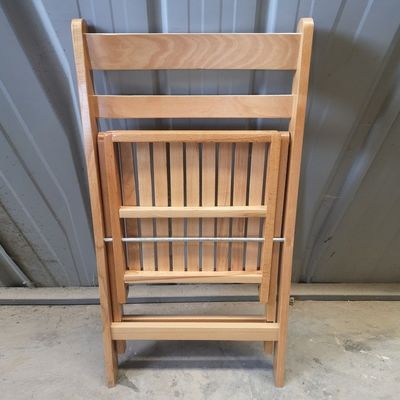 Material de cubierta de madera sólida de diseño nórdico silla de comedor plegable para restaurante hotel muebles generales para el hogar