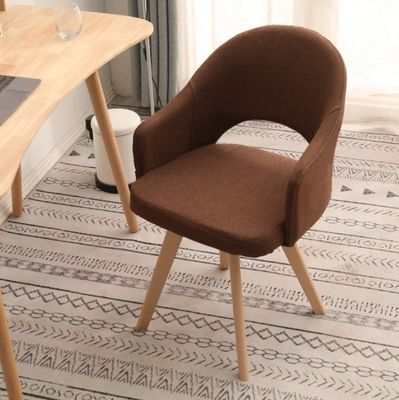 Sillones de comedor nórdico de estilo moderno con asientos de madera coloridos Respaldos y reposabrazos