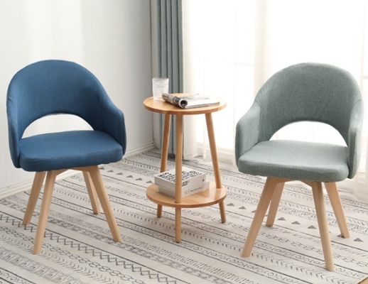 Sillones de comedor nórdico de estilo moderno con asientos de madera coloridos Respaldos y reposabrazos