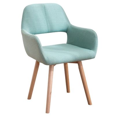 Piernas de madera maciza Muebles de comedor Nórdico Cama de comedor tapizada de colores para los requisitos del cliente