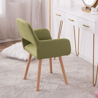 Piernas de madera maciza Muebles de comedor Nórdico Cama de comedor tapizada de colores para los requisitos del cliente
