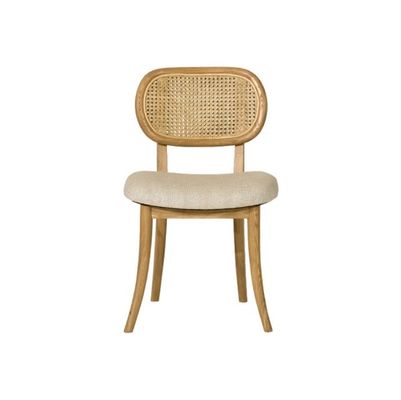 Silla de rattan/hiedra de madera sólida Silla de comedor de madera sólida Silla de rattan sin brazos para las necesidades del cliente