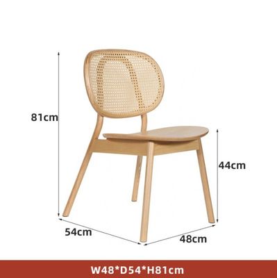 Silla de comedor de rattan de estilo moderno para comedor