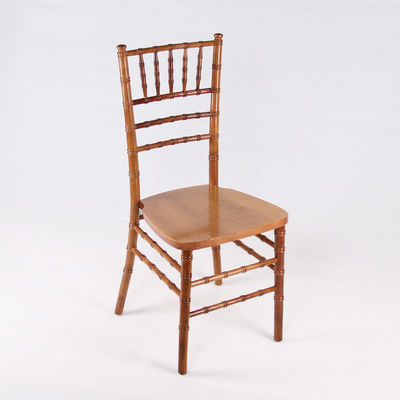 Taller de lavado Blanco Chiavari sillas de madera boda hotel banquete silla apilada silla de comedor de madera maciza