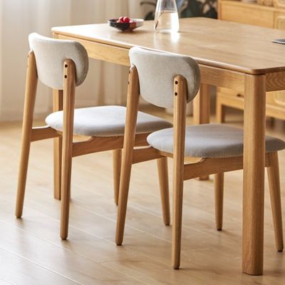Muebles modernos personalizados silla de comedor de madera maciza para comedor y sala de estar