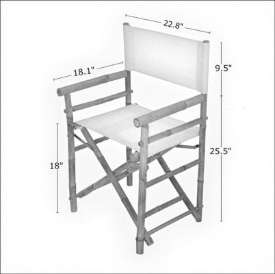 Muebles para exteriores Silla de hotel para fiestas de jardín W57.9*D46*H89 CM Silla plegable de bambú de madera para adultos