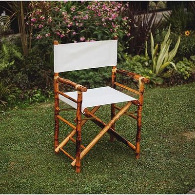 Muebles para exteriores Silla de hotel para fiestas de jardín W57.9*D46*H89 CM Silla plegable de bambú de madera para adultos