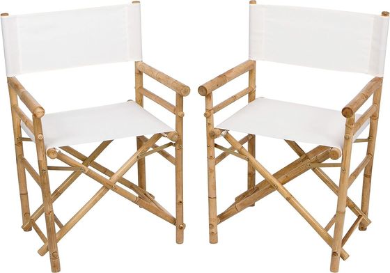 Muebles para exteriores Silla de hotel para fiestas de jardín W57.9*D46*H89 CM Silla plegable de bambú de madera para adultos