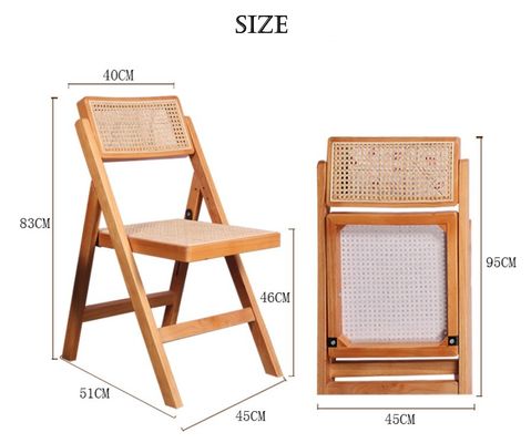 Muebles de comedor de madera sillas plegables duraderas para restaurantes y eventos