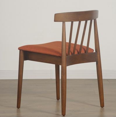 Muebles para el hogar contemporáneo estilo de diseño silla de comedor de madera con asiento de tela de cuero reposabrazos