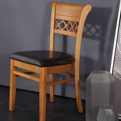 Muebles de comedor silla tapizada de madera maciza para el hogar muebles y restaurante