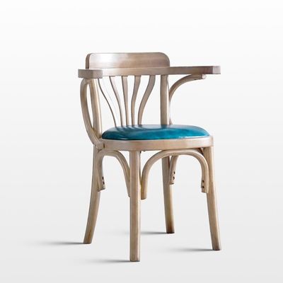Estilo de diseño contemporáneo silla de restaurante de madera maciza tapizada para distribución de muebles para el hogar
