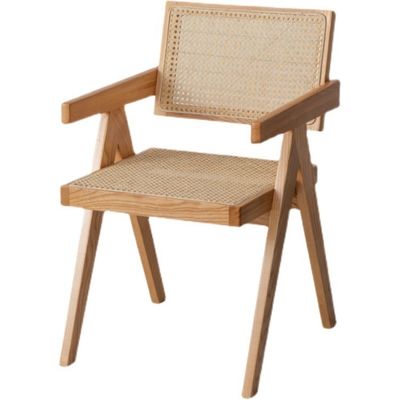 Silla de rodillo con reposabrazos de madera maciza personalizada para muebles de comedor clásicos en restaurantes