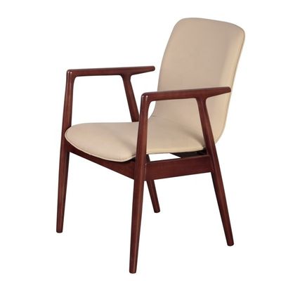 Silla de comedor de hotel de lujo de madera maciza en diseño moderno de ocio para muebles de restaurante