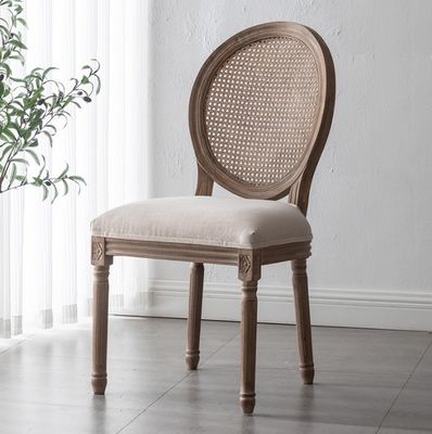Silla de banquete de madera maciza para muebles de cocina y comedor Louis Design