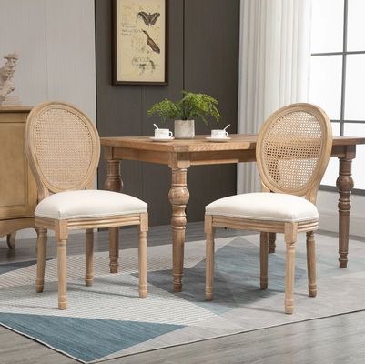 Silla de banquete de madera maciza para muebles de cocina y comedor Louis Design
