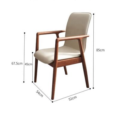 Silla de comedor de hotel de lujo de madera maciza en diseño moderno de ocio para muebles de restaurante