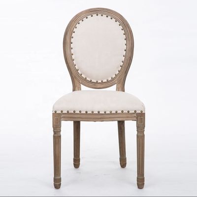 Antiguo diseño Europa Vantage Interior de madera maciza redonda de caña de hierro de rodillo de espalda silla de comedor para el estilo tradicional en Europa