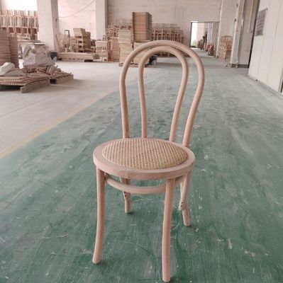 Madera sólida sillas de boda de evento resistentes sillas de comedor apilables de madera de ratán