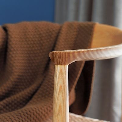 Escritorio de estudio y silla de café estilo moderno de ocio nórdico silla de comedor de madera sólida de ceniza con almohadón tejido de cuerda de papel artesanal