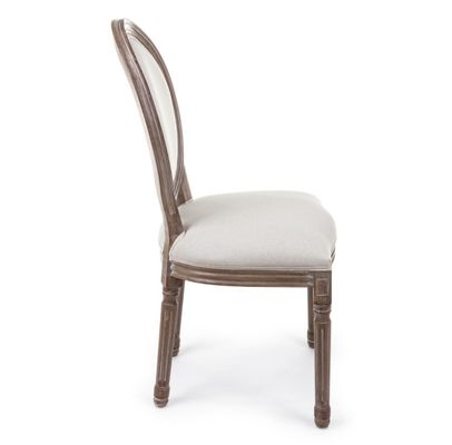 NO Silla de banquete de madera sólida plegada Louis para eventos Silla nórdica para bodas y eventos D54*W53*SH44.5*H76.5