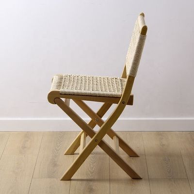 Muebles para bodas y eventos Muebles de hotel silla de comedor plegable de madera maciza con acabado de pintura nitrolacquer / PU