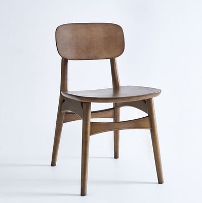 Diseño moderno Nórdico Práctico silla de madera sólida silla de comedor de ratán para restaurante